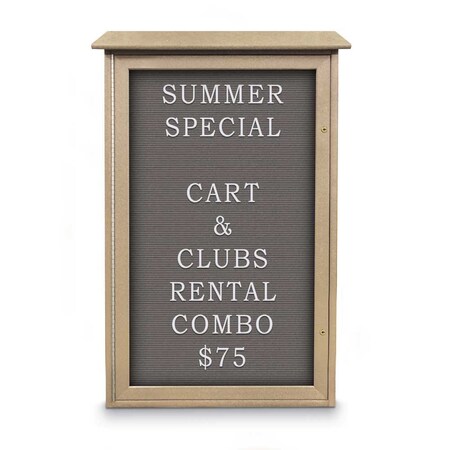 United Visual Products Indoor Enclosed Combo Board, 72"x36", White Frame/Black & Medium Grey UVCB7236W-BLACK-MEDGRY